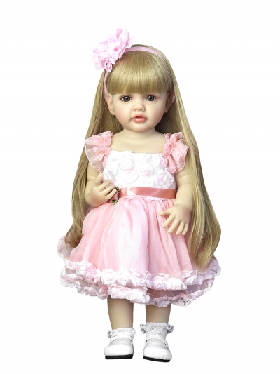 Силиконовая кукла Реборн девочка Сабрина, 55 см-1